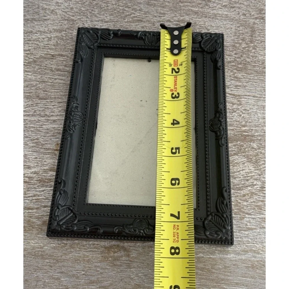 Black Photo Frame Ornate Baroque Victorian Style Boho Shabby Chic 4 x 6 Frame